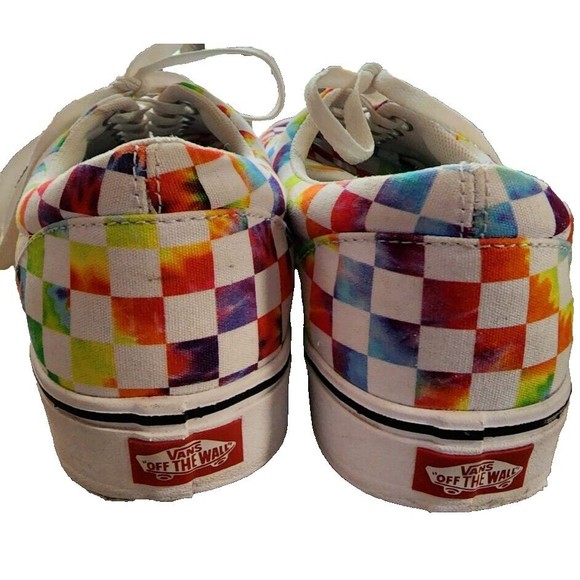 Vans ComfyCush Era Tie-Dye Checkerboard Unisex M 9 W 10.5 Sneaker NWOB main image 9